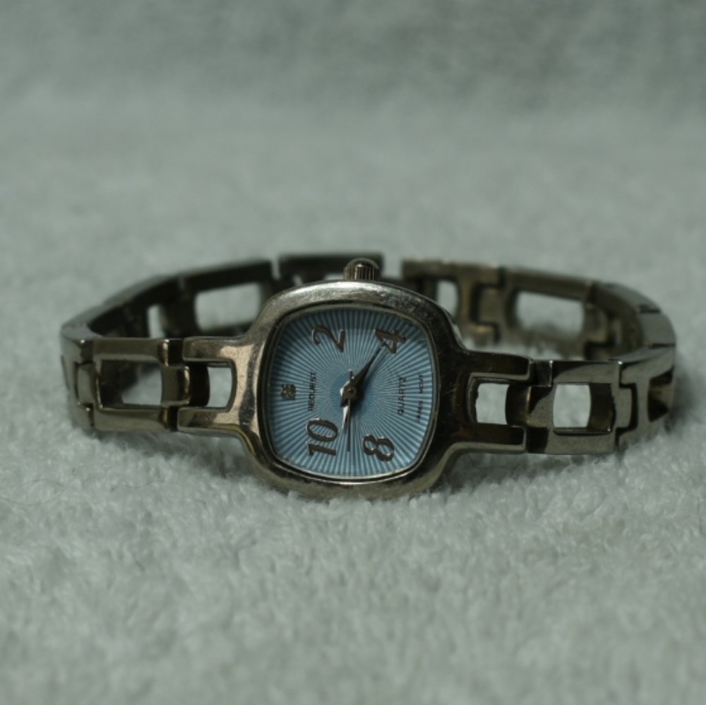 Blue Sunburst Watch by Request